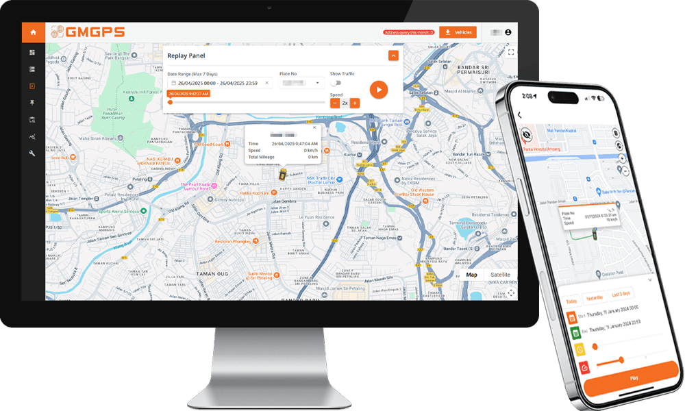 GMGPS vehicle replay